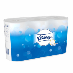 8440 Туалетная бумага в стандартных рулонах Kleenex® 350 3 слоя с логотипом (36 рул х 42 м)