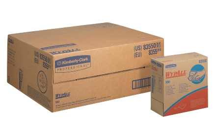 8355 Протирочный материал в коробке WypAll X50 белый (10 коробок по 176 листов)