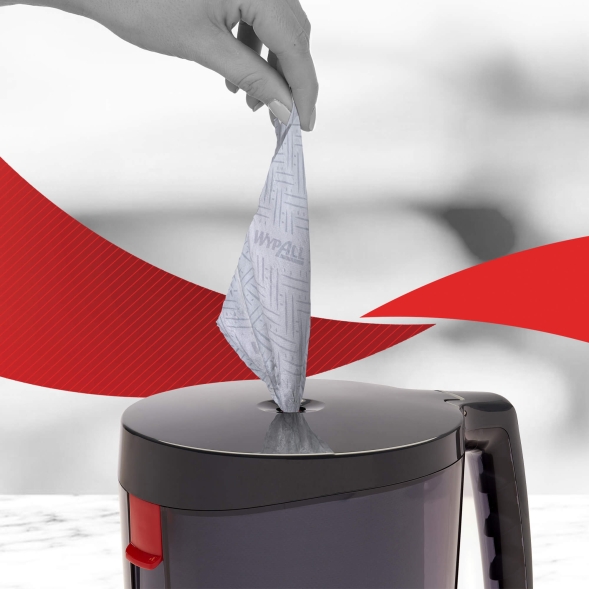 6220 Протирочный материал в рулонах с центральной подачей WypAll® L10 однослойный голубой (6 рул х 106 м)