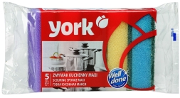 Губки бытовые YORK MAXI с чистящим слоем, 5 штук