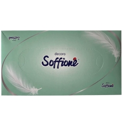 Салфетки косметические для лица SoffiOne Decoro (40 кор х 100 л)