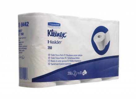 Туалетная бумага в стандартных рулонах 8442 Kleenex 350 двухслойная от Kimberly-Clark Professional (64 рул х 42 м)