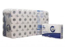 8442 Туалетная бумага в стандартных рулонах Kleenex 350 двухслойная с логотипом (64 рул х 42 м)