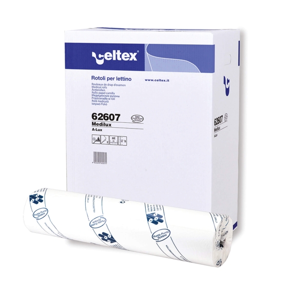 62607 Бумажные простыни в рулонах Celtex® Medilux ширина 59,5 см (6 рул х 80 м)