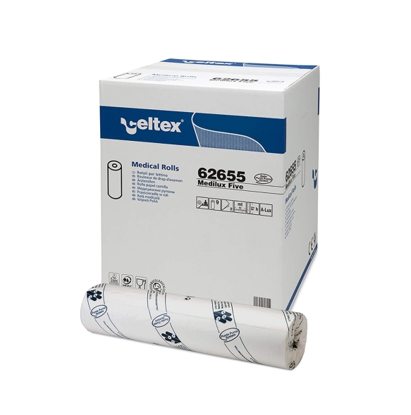 62655 Бумажные простыни в рулонах Celtex® Medilux Five ширина 50 см (9 рул х 50 м)