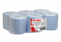 7255 Протирочный материал в рулонах с центральной подачей WypAll® L10 однослойный голубой (6 рул х 304 м)
