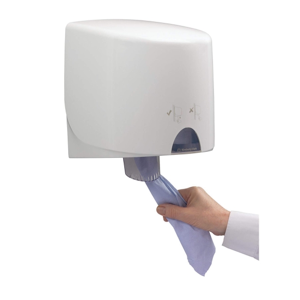 7255 Протирочный материал в рулонах с центральной подачей WypAll® L10 однослойный голубой (6 рул х 304 м)