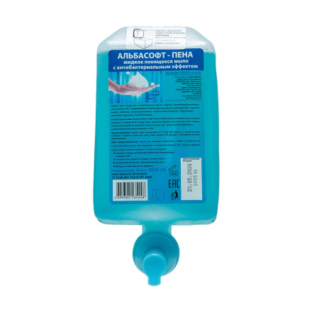 Пенное антибактериальное мыло в кассетах Keman Альбасофт-пена (6 кассет по 1 л)