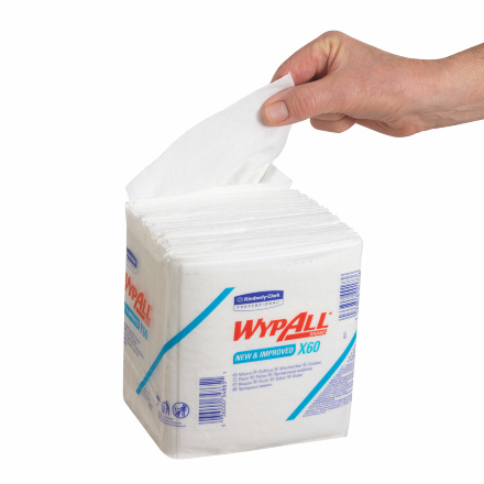6034 Протирочный материал в пачках WypAll X60 белый (12 пач х 76 л)
